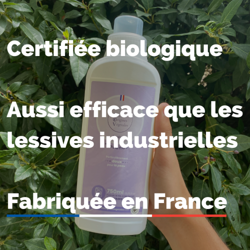 Lessive liquide certifiée bio Lavande